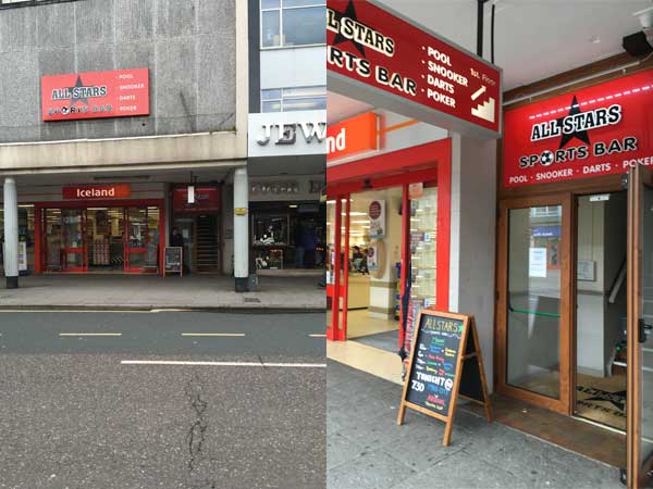 Allstars Exeter exterior