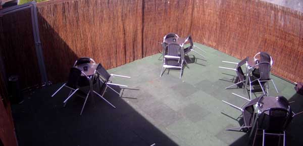 Outdoor area at Allstars Exeter
